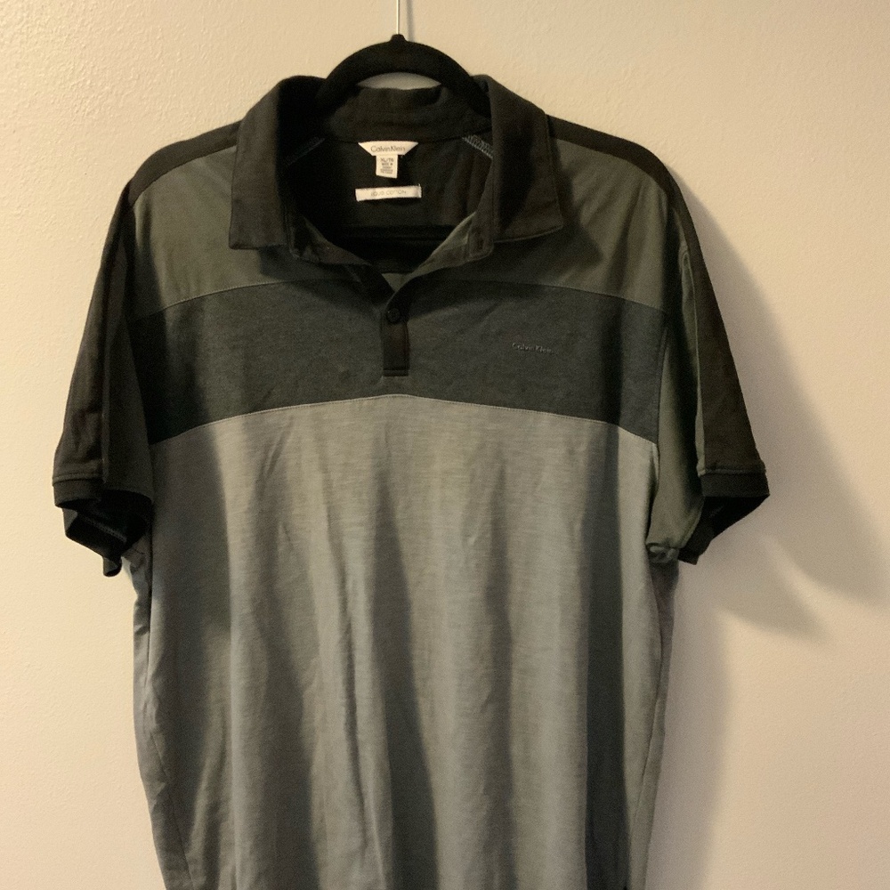 Calvin Klein Men’s XL Liquid Cotton Polo Shirt